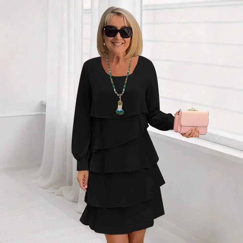 Madeleine – Vestido de elegancia fluida con volantes