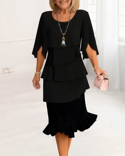 Sophie – Vestido de elegancia fluida con volantes