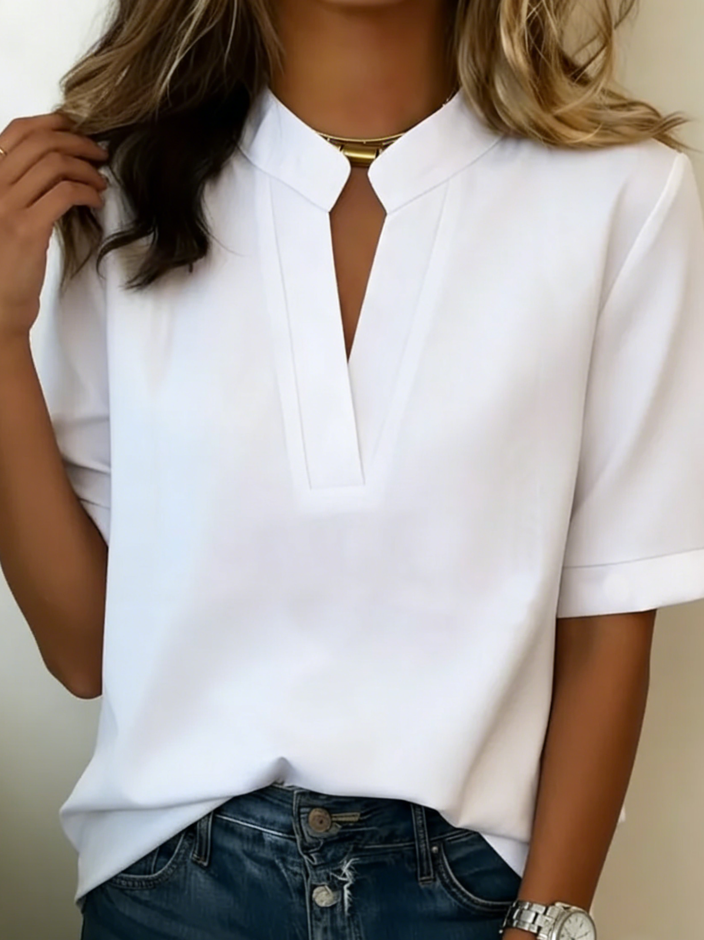 AINA™ | CAMISA RELAJADA DE MANGA CORTA