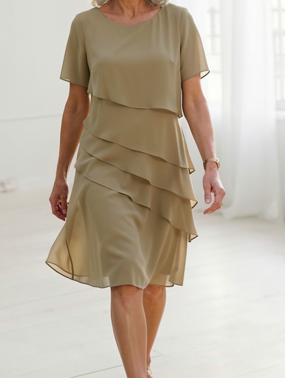 Juliette – Vestido elegante y fluido con volantes