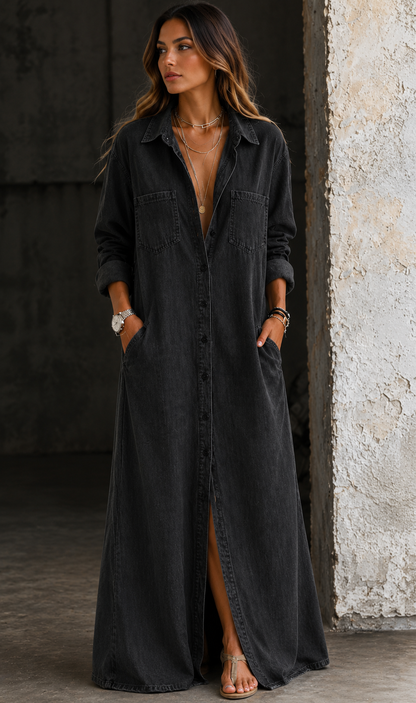 Vestido Camisero Casual Luxe