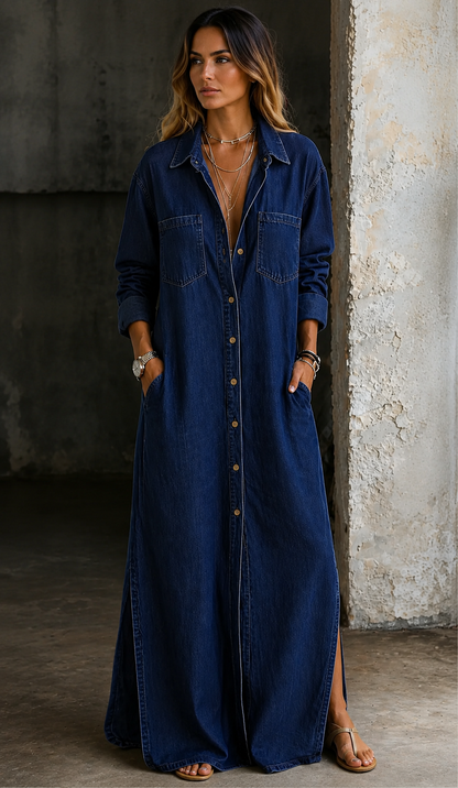 Vestido Camisero Casual Luxe