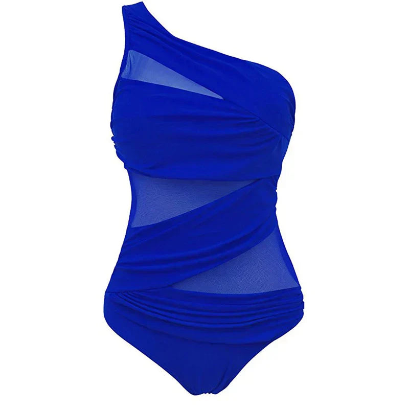 Nayla | Tu elegante traje de baño de un solo tirante en tallas cómodas