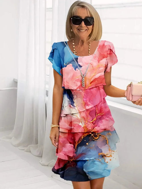Adèle – Vestido de elegancia fluida con volantes